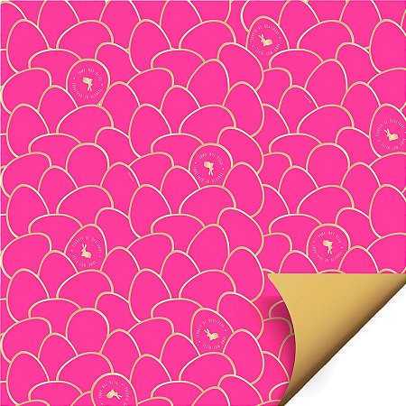 Folha para Ovos de Páscoa Double Face Astral Pink 69x89cm - 25 unidades - Cromus - Rizzo