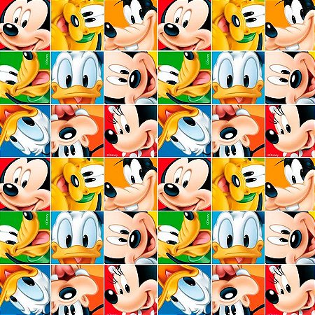 Folha para Ovos de Páscoa Mickey e Turma 69x89cm - 25 unidades - Cromus - Rizzo