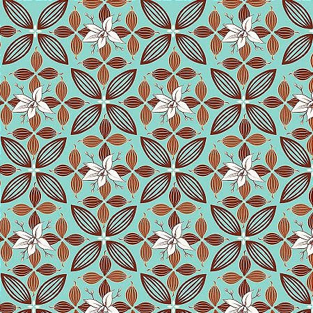 Folha para Ovos de Páscoa Flor de Cacau Turquesa 69x89cm - 25 unidades - Cromus - Rizzo