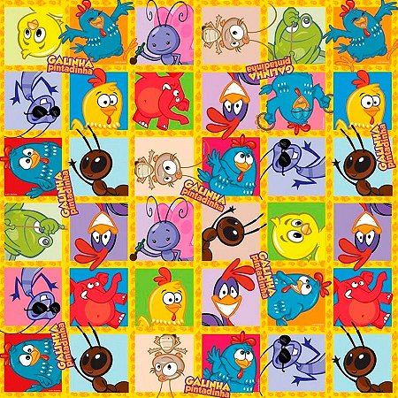 Folha para Ovos de Páscoa Festa Pintadinha 69x89cm - 25 unidades - Cromus - Rizzo