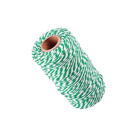 Fio Barbante Verde e Branco - 100m - 1 unidade - ArtLille - Rizzo