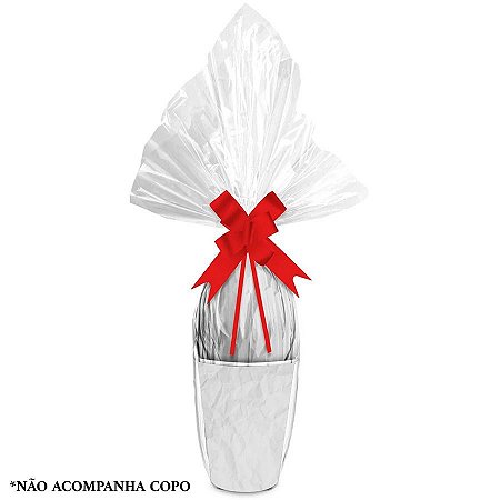 Kit Ovo no Copo Vermelho (Saco Express + Papel Chumbo + Laço Fácil) - 1 unidade - Rizzo