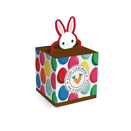 Caixa Pop Up - Páscoa Ovos Coloridos - 10 unidades - Cromus - Rizzo