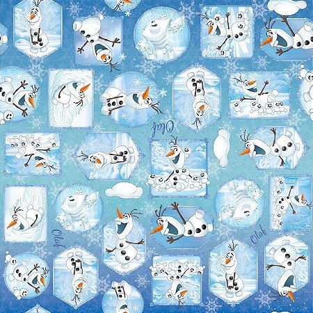Folha para Ovos de Páscoa Frozen Olaf 69x89cm - 5 unidades - Cromus - Rizzo