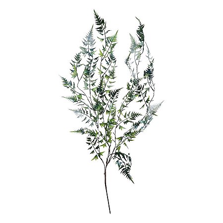 Galho Decorativo - Folhagem Neve Glitter - 94cm - 1 unidade - Rizzo