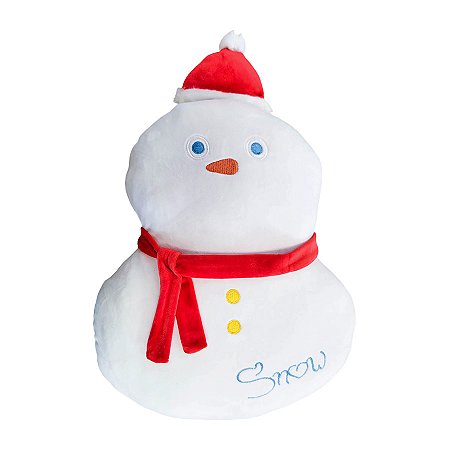 Boneco de Neve Grande de Pelúcia - 43cm - 1 unidade - Rizzo