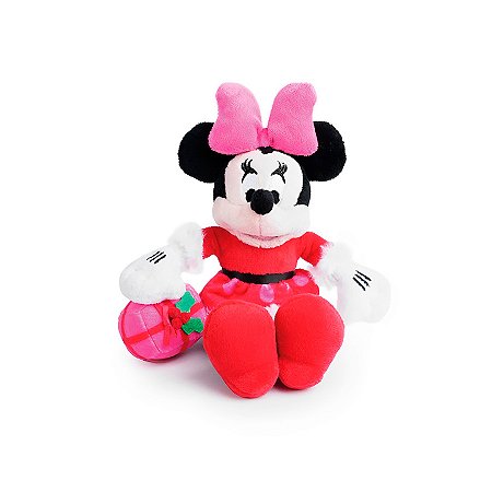 Pelúcia Minnie com Caixa de Presente - 20cm - Disney Original - 1 unidade - Cromus - Rizzo