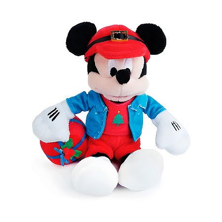Pelúcia Mickey com Caixa de Presente - 50cm - Disney Original - 1 unidade - Cromus - Rizzo