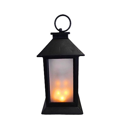 Luminária Led - Estilo Lampião - Luz Amarela - 8,2x15,8cm - 1 unidade - Rizzo - Rizzo