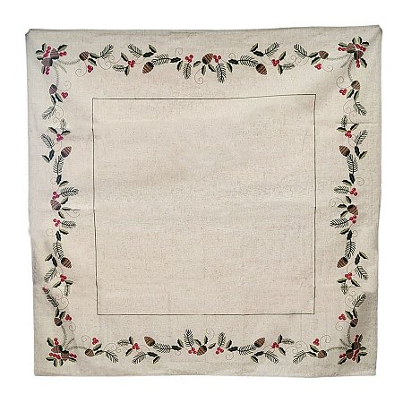 Toalha de Mesa de Natal - Berry Vermelho - 160cm - 1 unidade - Rizzo