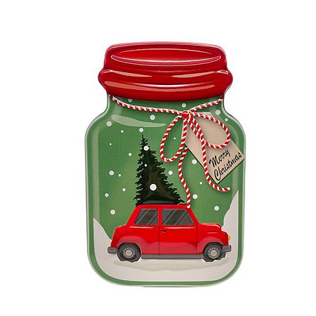 Lata de Metal de Natal - Pote Carrinho - 15x9,8x5,8cm - 1 unidade - Rizzo