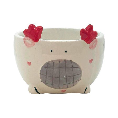 Bowl de Cerâmica - Rena de Natal - 13cm - 1 unidade - Rizzo - Rizzo