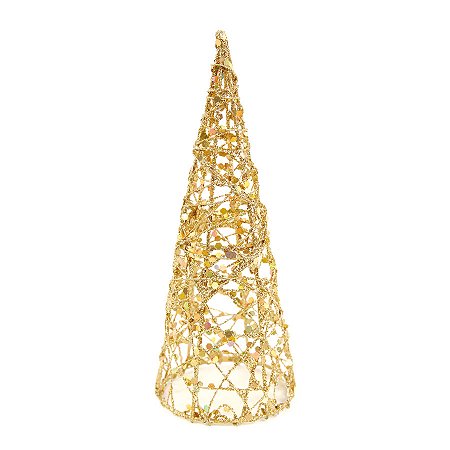 Arvore de Natal Ouro - 15cm - 1 unidade - Cromus - Rizzo