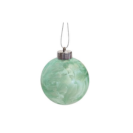 Bola de Natal - Verde Hortelã - 10cm - 4 unidades - Cromus - Rizzo