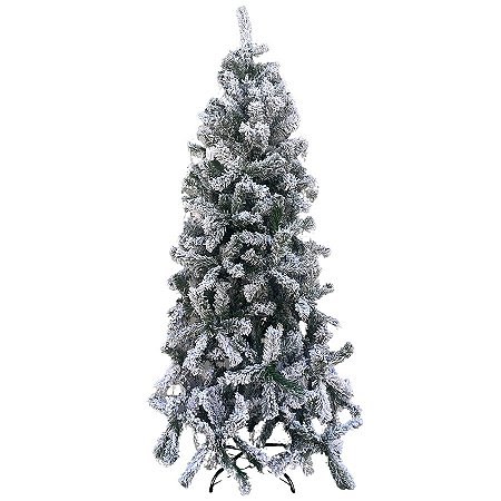 Árvore de Natal Modelo Manjerona Nevada - 1002 galhos - 240cm - Ref. RZO354 - 1 unidade - Rizzo