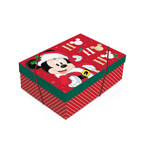 Caixa C/ Tampa - Mickey HOHOHO - Natal Mágico - 1 UN - Rizzo