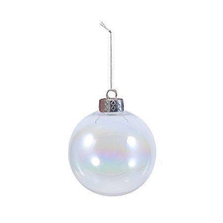 Bola de Natal - Furta-Cor - 10cm - 6 unidades - Rizzo