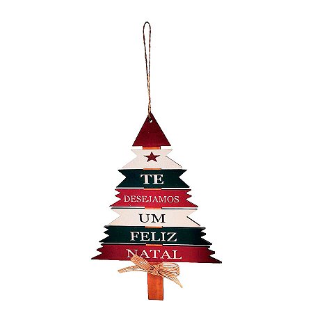 Mini Enfeite de Pendurar de Natal - Arvore de Pendurar - 18x13cmcm - 1 unidade - Rizzo