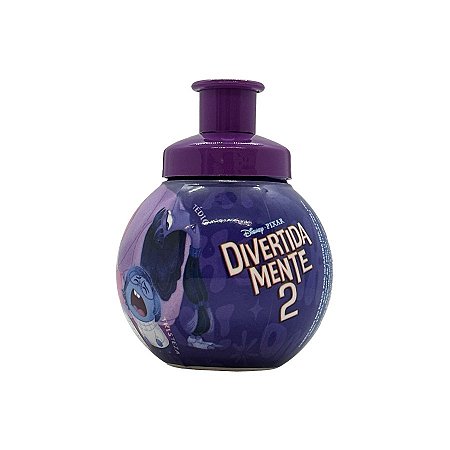 Garrafa Squeeze Bola Divertidamente - Roxa - 250ml - 1 unidade - Rizzo