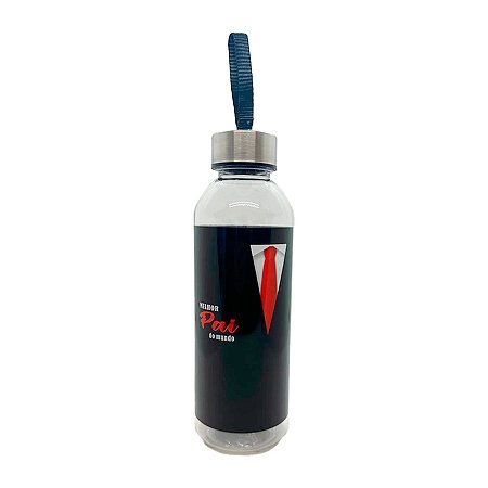 Garrafa de Plástico - Melhor Pai Do Mundo - 550ml - 1 unidade - Rizzo