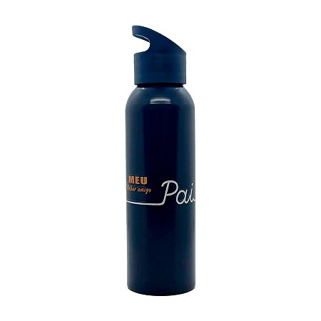 Garrafa de Alumínio - Meu Melhor Amigo Pai - 610ml - 1 unidade - Rizzo