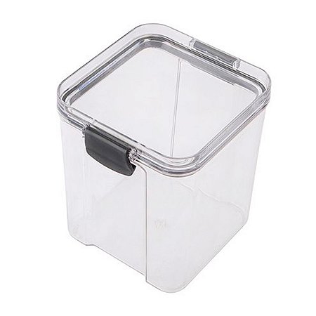 Pote de Plástico Hermetico - Trava Fácil - 900ml - 10,2 x 12 cm - 1 unidade - Clink - Rizzo