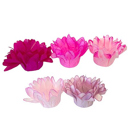 Forminha para Doces Finos - Madri Tons Rosa Claro - 50 unidades - Decora Doces - Rizzo