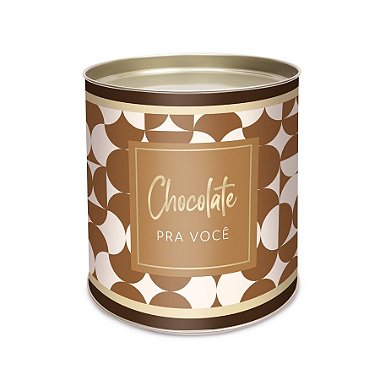 Lata para Doces Rígida - Chocolate Pra Você Milis - 1 unidade - Cromus - Rizzo
