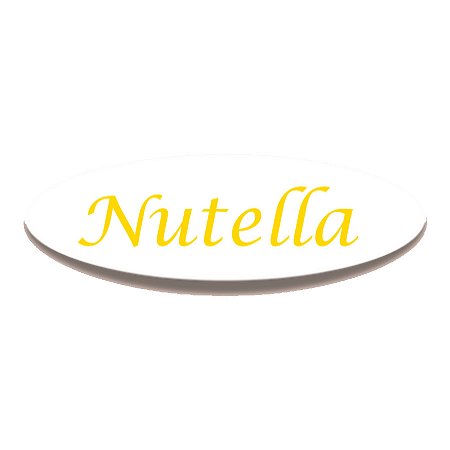 Adesivo "Nutella" - Ref.2287 - Hot Stamping - 100 unidades - Stickr - Rizzo