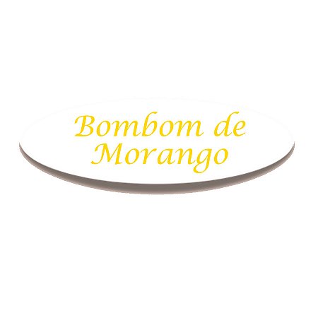 Adesivo "Bombom de Morango" - Ref.2274 - Hot Stamping - 100 unidades - Stickr - Rizzo