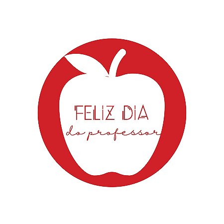Adesivo "Feliz Dia dos Professores" - Ref.2256 - Hot Stamping - 30 unidades - Stickr - Rizzo