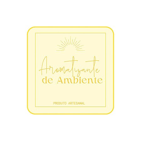Adesivo "Aromatizante de Ambiente" - Ref.2244 - Hot Stamping - 20 unidades - Stickr - Rizzo