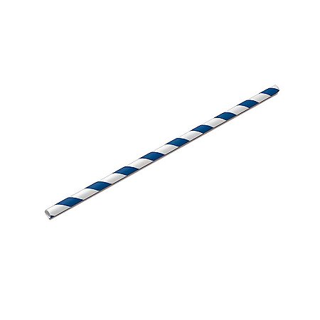 Canudo de Papel - Listras Azul e Branco - 20 unidades - Rizzo