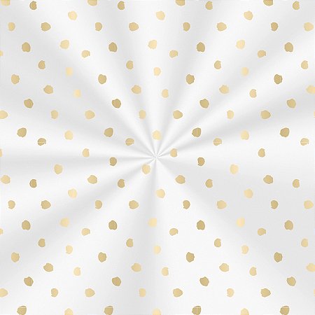 Saco Adesivado Decorado com Aba - Dots Ouro - 100 unidades - Cromus - Rizzo