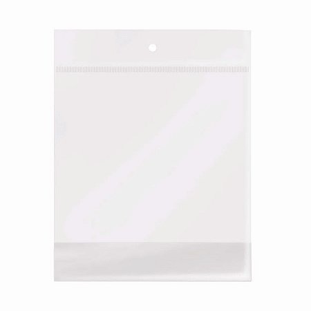Saco adesivado com Furo - 8x8cm  - 100 unidades - Cromus - Rizzo