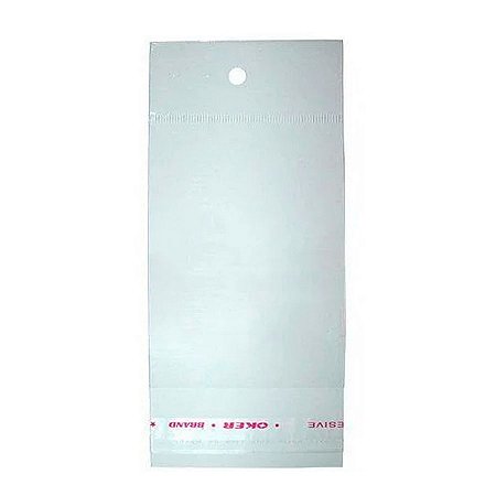 Saco Adesivado com furo - 6 x 7cm x 2 - Rizzo