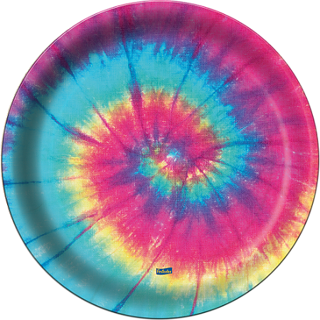 Prato de Papel 200ml Festa Tie Dye - 08 Unidades - Festcolor - Rizzo Festas