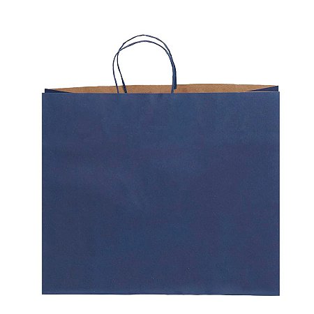 Sacola de Papel - 39,5x13,5x33cm - Azul - Ref.2699 - 10 unidades - WMA - Rizzo