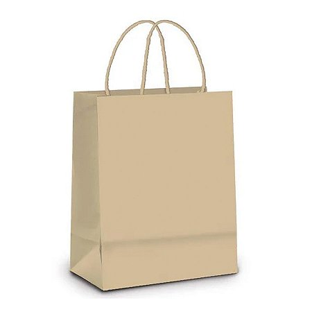 Sacola de Papel 13,5x8x16cm - Kraft - 10 unidades - Ref 0015 - WMA - Rizzo