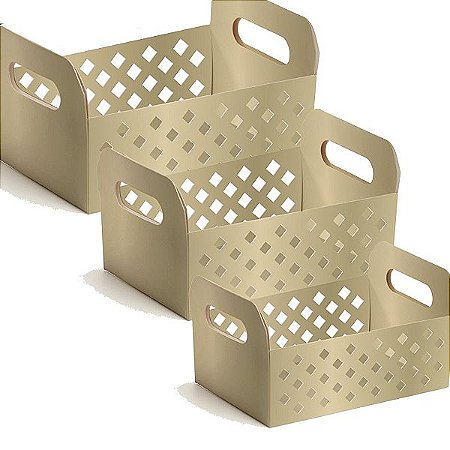 Caixote de Papel Cartão - Gold - 01 unidade - Cromus - Rizzo Embalagens