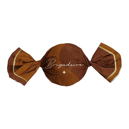 Papel Trufa 14,5x15,5cm - Brigadeiro - 100 unidades - Cromus - Rizzo