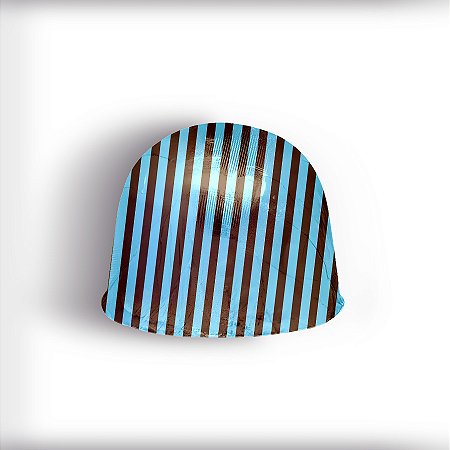 Papel Chumbo 10x9,8cm - Listras Azul e Marrom - 300 unidades - Cromus - Rizzo