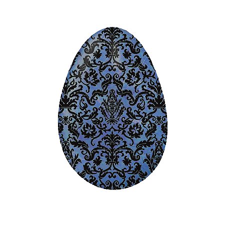 Papel Chumbo 43,5x59cm - Adamascado Azul Escuro e Preto - 5 unidades - Cromus - Rizzo