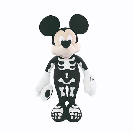 Pelucia Mickey Esqueleto - 59cm - Disney Original - 1 unidade - Cromus - Rizzo
