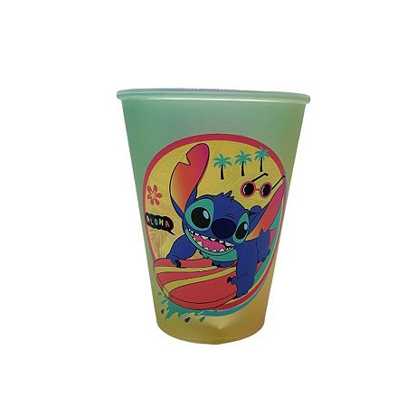 Copo Plástico Stitch Prancha - 280ml - 1 unidade - Plasútil - Rizzo