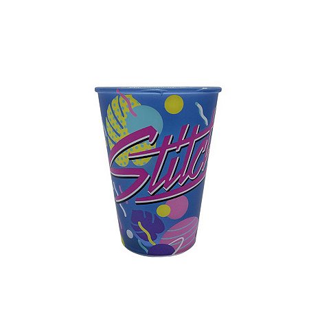 Copo Plástico Stitch Sapo - Azul Escuro - 280ml - 1 unidade - Plasútil - Rizzo