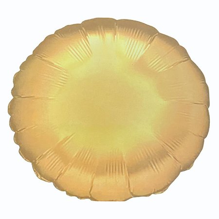 Balão de Festa Metalizado 18"45cm - Dourado - 1 unidade - Partiufesta - Rizzo
