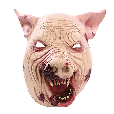 Máscara de Halloween Premium - Porco Macabro - 1 unidade - Cromus - Rizzo
