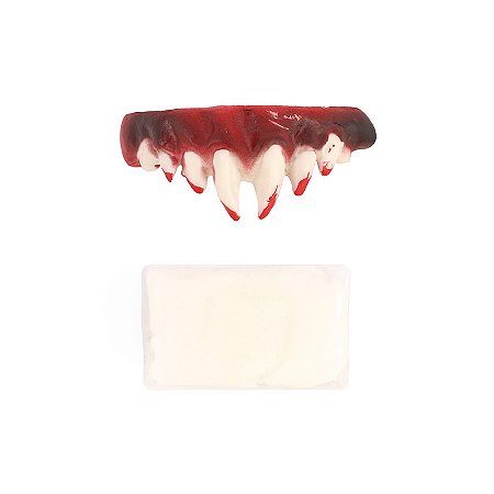 Kit Maquiagem para Halloween - Dentes do Terror  - 1 unidade - Cromus - Rizzo