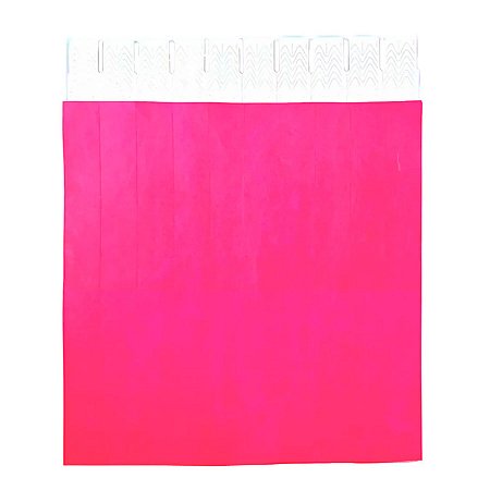 Pulseira de Identificação Para Eventos - Pink Neon - 1,9x25cm - 50 unidades - Rizzo